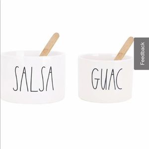 Rae Dunn Salsa & Guac bowls and spoons